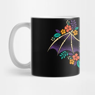 Flowered bat skeleton Mug